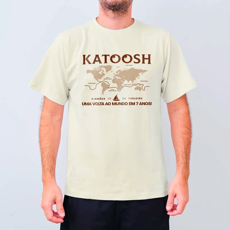 Camiseta masculina - Volta ao mundo