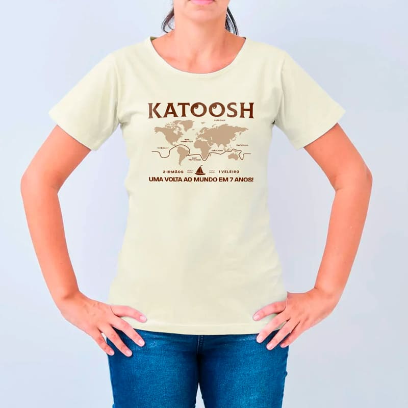 Camiseta feminina - Volta ao Mundo