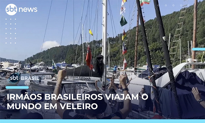 Irmos brasileiros do volta ao mundo em veleiro | SBT Brasil (17/05/25)
